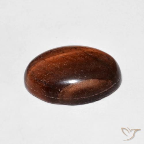 5.00克拉天然虎眼石，椭圆形，不透明