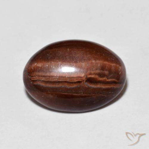 4.59ct 天然 暖棕 虎眼石, 椭圆形, 不透明