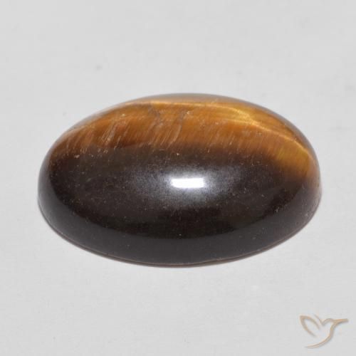 11.10克拉天然虎眼石，椭圆形，不透明