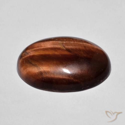9.67克拉天然虎眼石，椭圆形，不透明