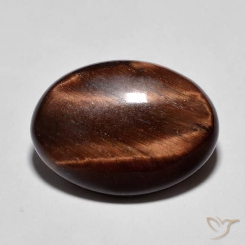 9.94ct 天然 姜饼布朗 虎眼石, 椭圆形, 不透明
