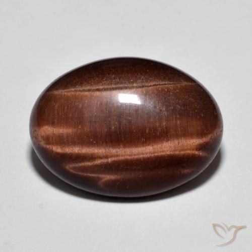 9.58ct 天然 姜饼布朗 虎眼石, 椭圆形, 不透明