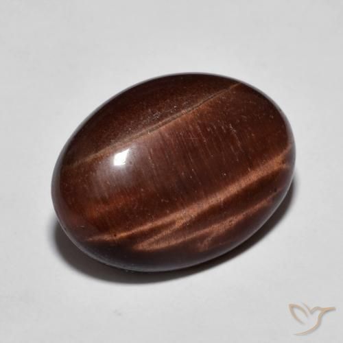 9.58克拉天然虎眼石，椭圆形，不透明