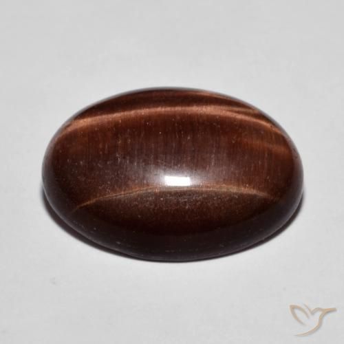 9.58克拉天然虎眼石，椭圆形，不透明