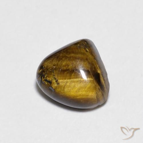 0.84克拉天然虎眼石，梨形，不透明