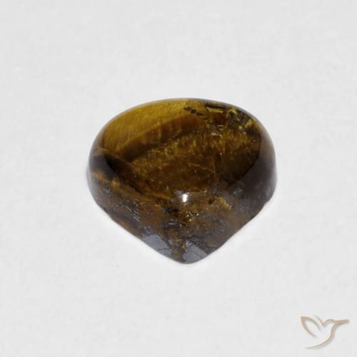 0.84克拉天然虎眼石，梨形，不透明