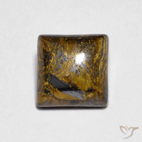 1.46ct 天然 Medium Light-Brown 虎眼石, 正方形, 不透明