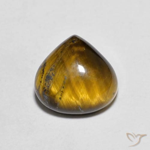 1.98ct 天然 暖棕 虎眼石, 梨形, 不透明