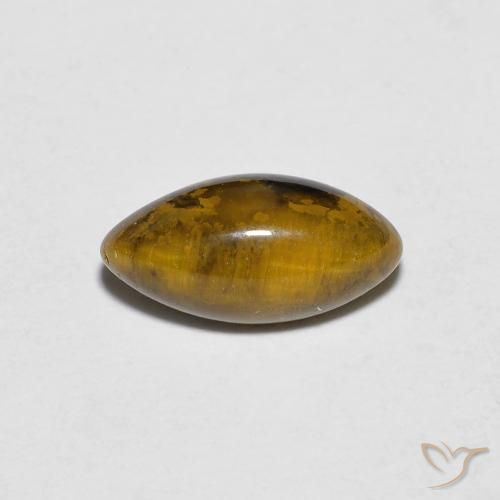 1.32ct 天然 金棕色 虎眼石, 榄尖形, 不透明