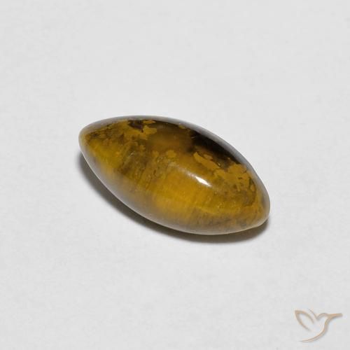 1.32克拉天然虎眼石，榄尖形，不透明