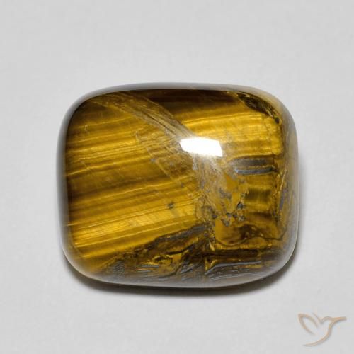 9.33ct 天然 黄棕色 虎眼石, 软垫, 不透明