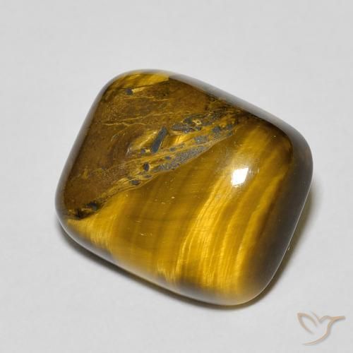 9.28ct 天然 浅棕色 虎眼石, 软垫, 不透明