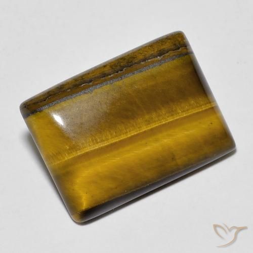11.70克拉天然虎眼石，狭长方形，不透明