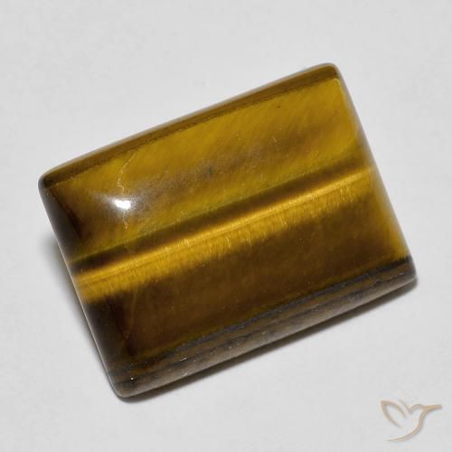 11.75克拉天然虎眼石，狭长方形，不透明