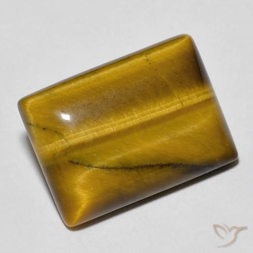 13.18ct 天然 暖棕 虎眼石, 狭长方形, 不透明
