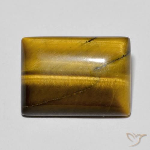 11.56ct 天然 暖棕 虎眼石, 狭长方形, 不透明