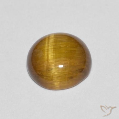 1.19克拉天然虎眼石，圆形的，不透明