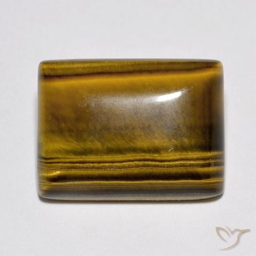 10.41ct 天然 暖棕 虎眼石, 狭长方形, 不透明