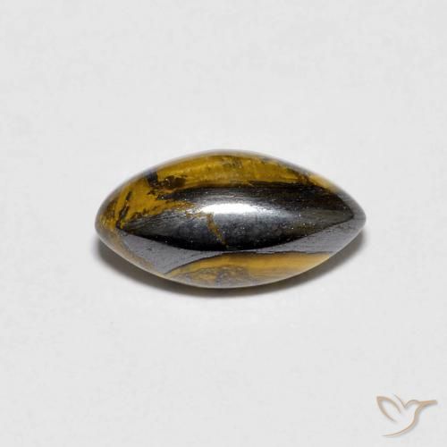 1.84ct 天然 暖棕 虎眼石, 榄尖形, 不透明