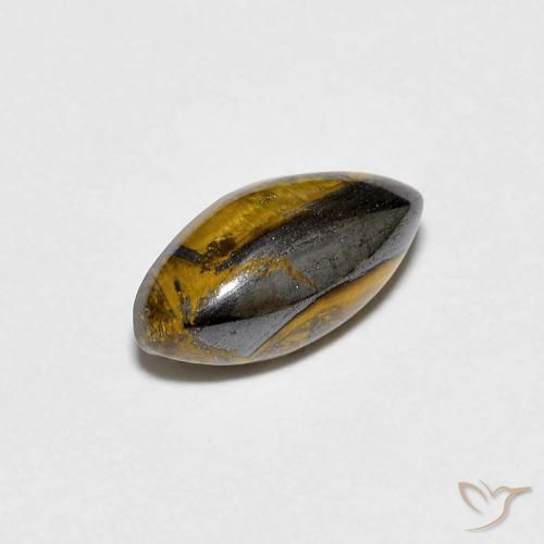 1.84克拉天然虎眼石，榄尖形，不透明