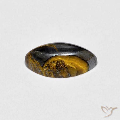 1.84克拉天然虎眼石，榄尖形，不透明