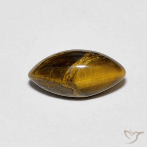 1.29ct 天然 暖棕 虎眼石, 榄尖形, 不透明