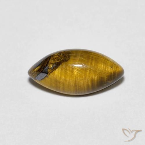 1.20ct 天然 Medium Dark-Brown 虎眼石, 榄尖形, 不透明