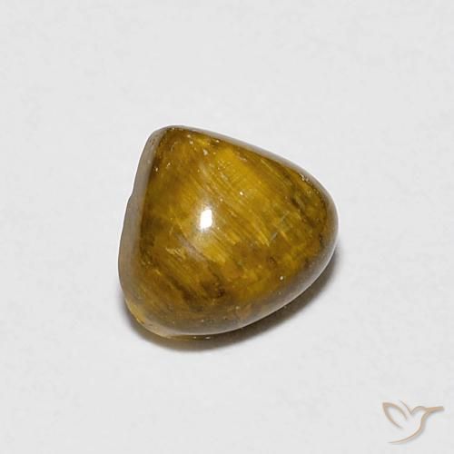0.78克拉天然虎眼石，梨形，不透明