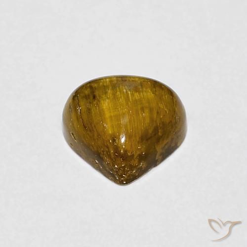 0.78克拉天然虎眼石，梨形，不透明