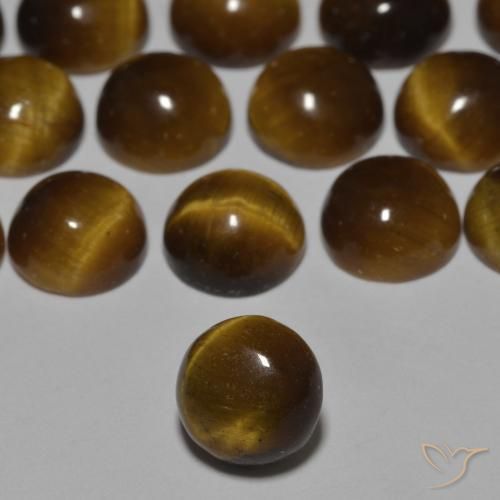 0.92克拉天然虎眼石，圆形的，不透明
