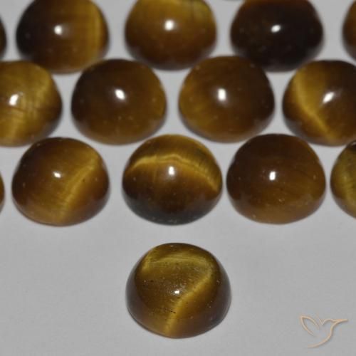 0.92克拉天然虎眼石，圆形的，不透明