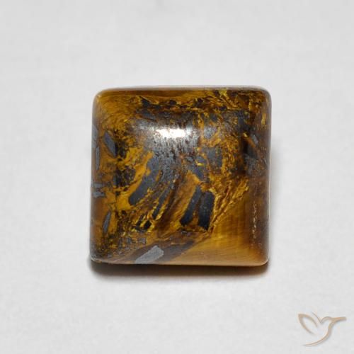 1.45ct 天然 Medium Light-Brown 虎眼石, 正方形, 不透明