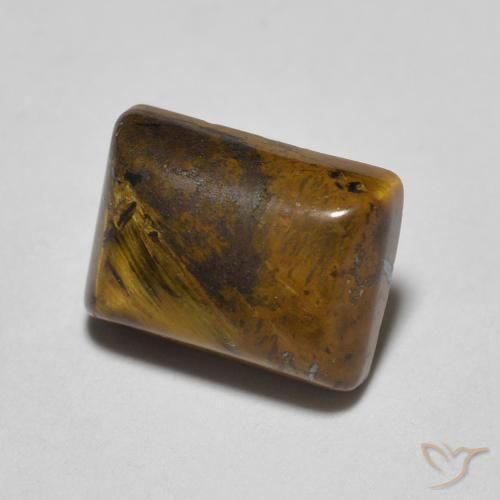 1.76克拉天然虎眼石，狭长方形，不透明