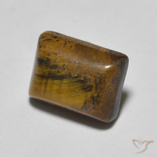 1.84克拉天然虎眼石，狭长方形，不透明