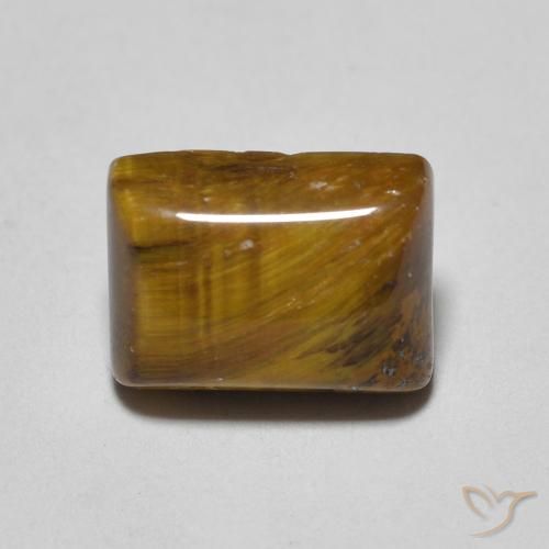 1.61ct 天然 浅棕色 虎眼石, 狭长方形, 不透明