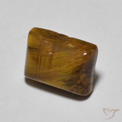1.61克拉天然虎眼石，狭长方形，不透明