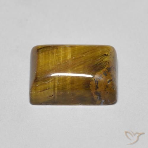 1.61克拉天然虎眼石，狭长方形，不透明