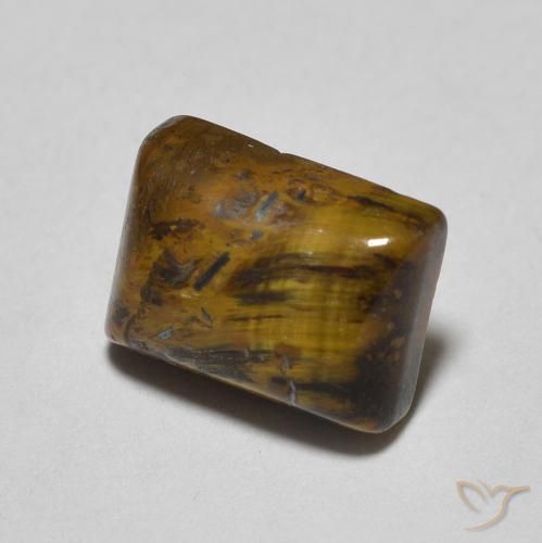 1.77克拉天然虎眼石，狭长方形，不透明