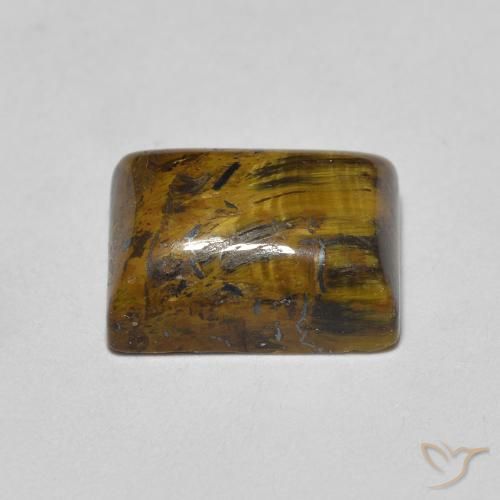 1.77克拉天然虎眼石，狭长方形，不透明