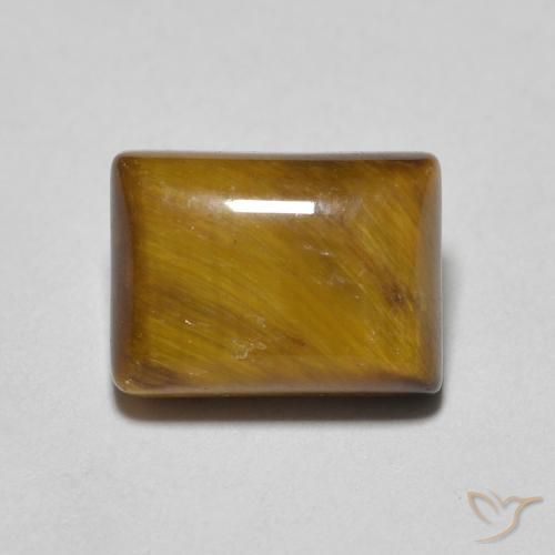 1.58ct 天然 浅棕色 虎眼石, 狭长方形, 不透明