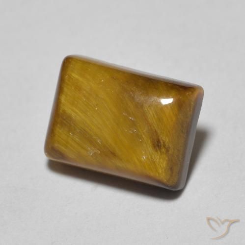 1.58克拉天然虎眼石，狭长方形，不透明
