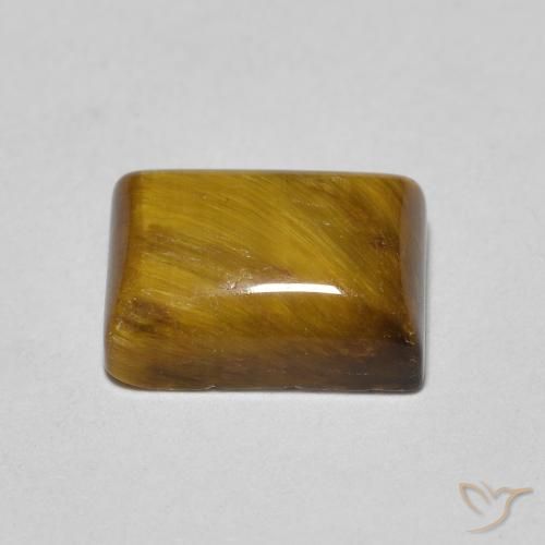1.58克拉天然虎眼石，狭长方形，不透明