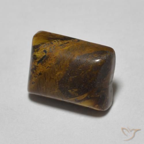 1.77克拉天然虎眼石，狭长方形，不透明