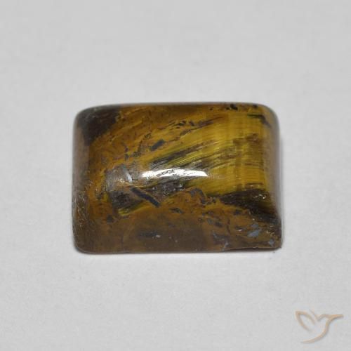 1.68克拉天然虎眼石，狭长方形，不透明