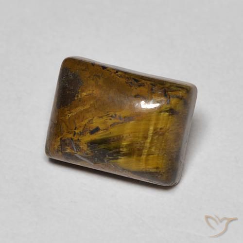 1.92克拉天然虎眼石，狭长方形，不透明