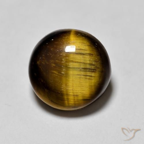 1.87克拉天然虎眼石，圆形的，不透明