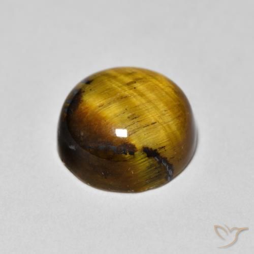 1.99克拉天然虎眼石，圆形的，不透明