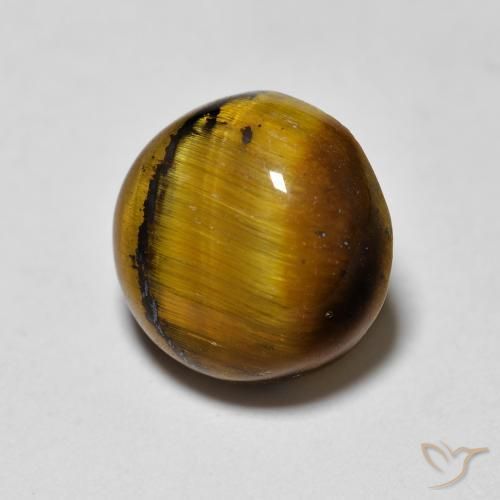 1.97克拉天然虎眼石，圆形的，不透明