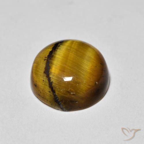 1.97克拉天然虎眼石，圆形的，不透明