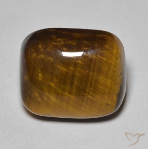 8.84ct 天然 金棕色 虎眼石, 软垫, 不透明